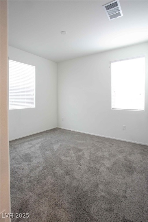 unfurnished room featuring carpet