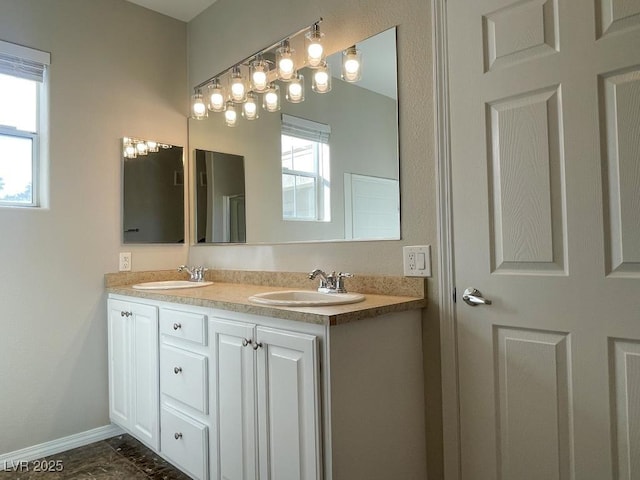 bathroom featuring vanity