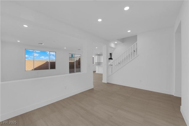 view of unfurnished living room