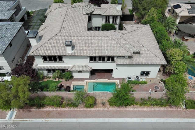 4450 Palisades Canyon Cir, Las Vegas, NV 89129 - aerial view of property and surrounding area featuring a pool