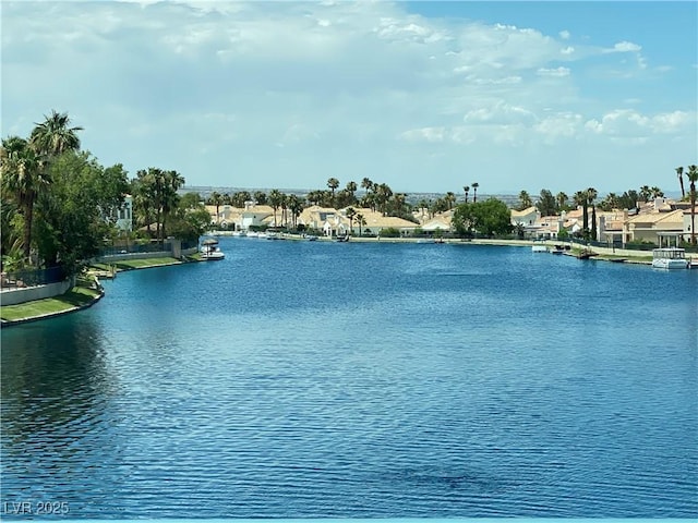 view of water feature