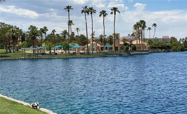 view of water feature