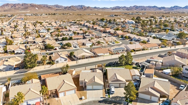 aerial view featuring a mountain view