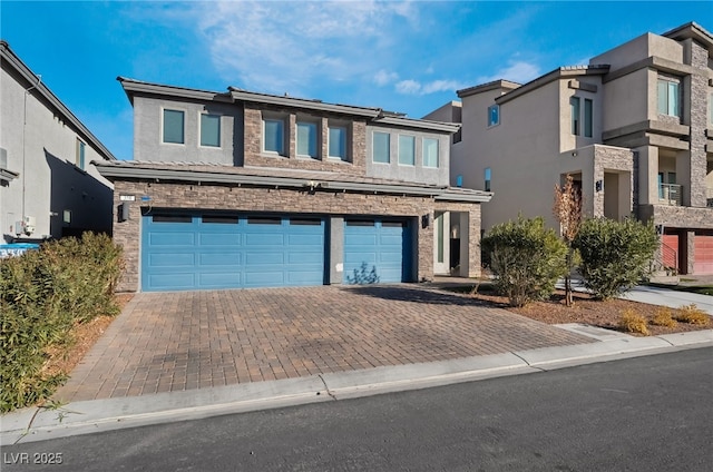 view of front of house featuring a garage