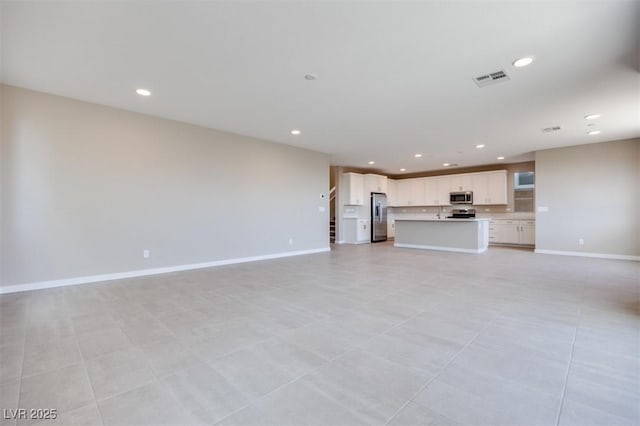 view of unfurnished living room