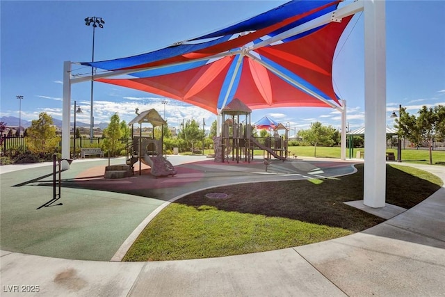 view of home's community featuring a playground