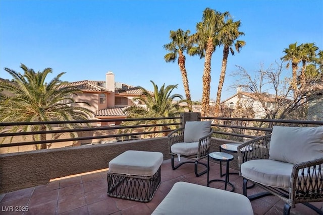 view of patio / terrace featuring a balcony