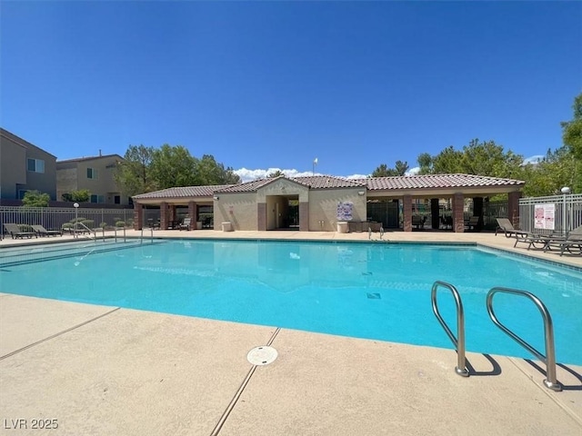 view of pool with a patio area