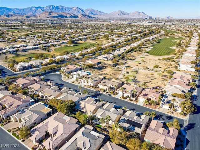 aerial view featuring a mountain view