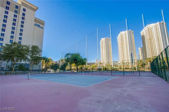 view of sport court