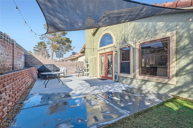 view of patio / terrace with french doors