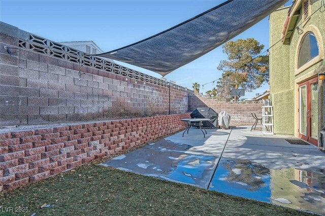 view of patio / terrace featuring a fenced backyard