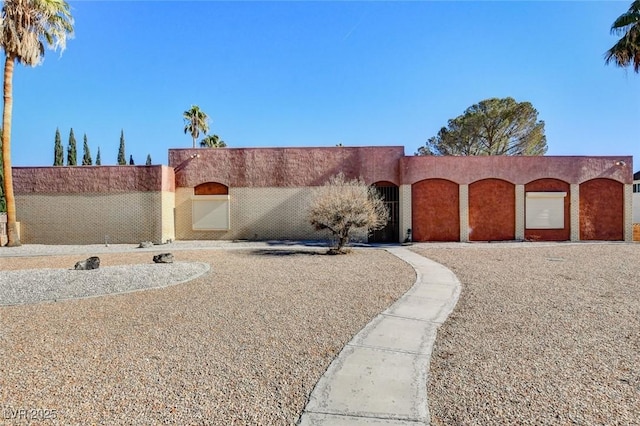 view of pueblo-style home