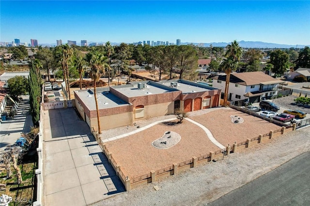 aerial view with a view of city