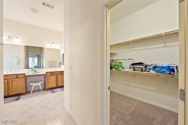 bathroom featuring vanity