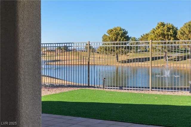 view of water feature