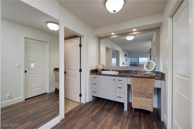 bathroom featuring vanity