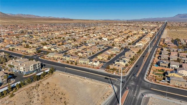 aerial view featuring a mountain view