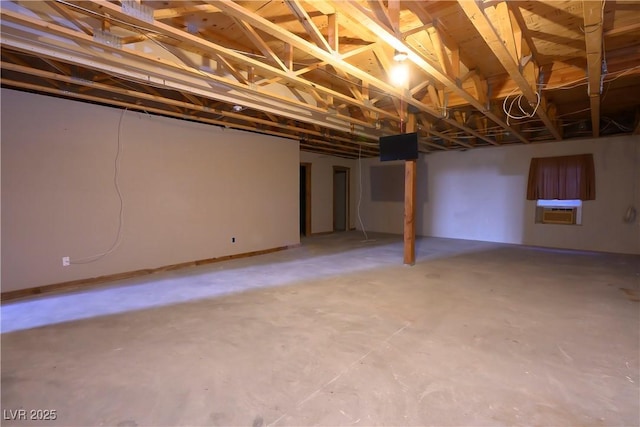 view of basement