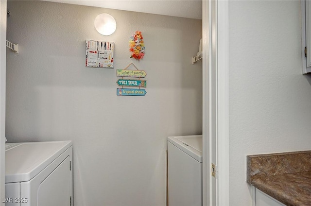 laundry area featuring independent washer and dryer