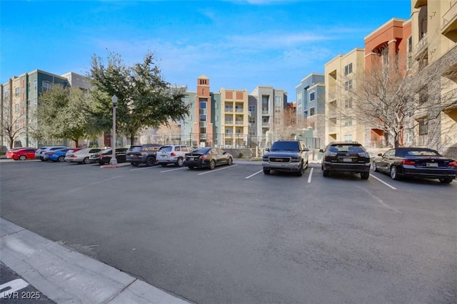 view of parking / parking lot