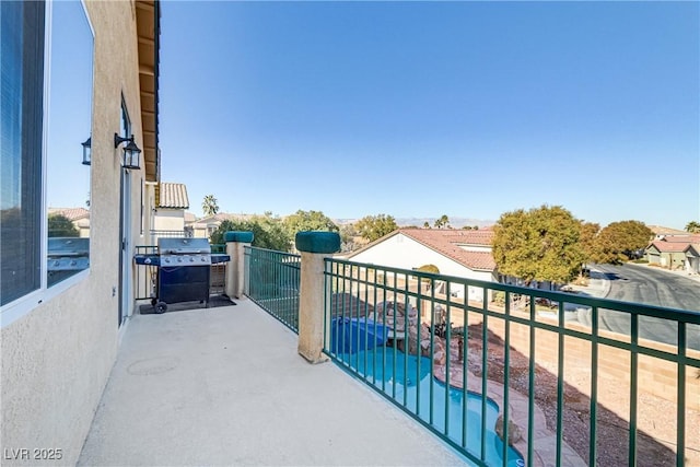 balcony with grilling area