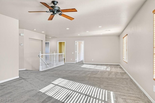 view of carpeted empty room