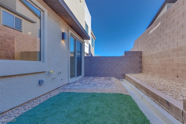 view of yard featuring a patio area