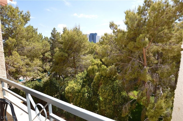 view of balcony