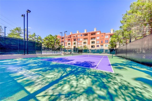 view of tennis court