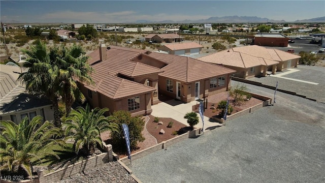 aerial view featuring a residential view