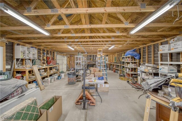 miscellaneous room with concrete flooring