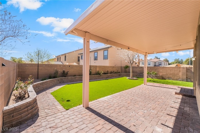 view of patio / terrace featuring a fenced backyard