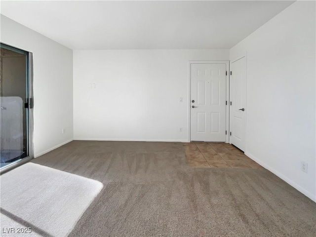 view of carpeted empty room