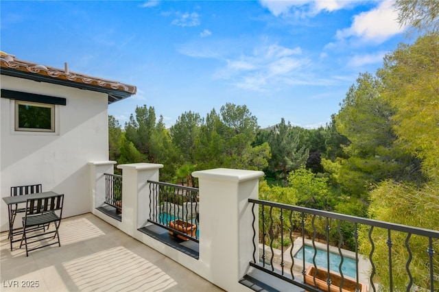 view of balcony