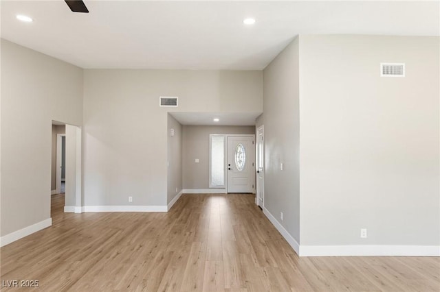 entryway featuring light wood-type flooring