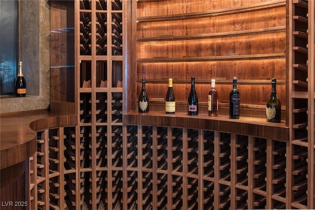 view of wine room