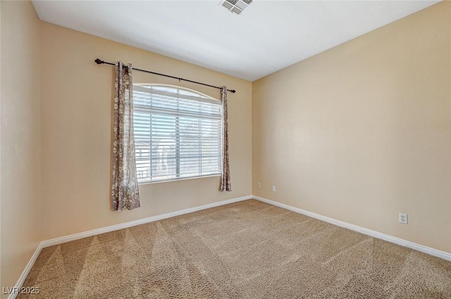 view of carpeted empty room