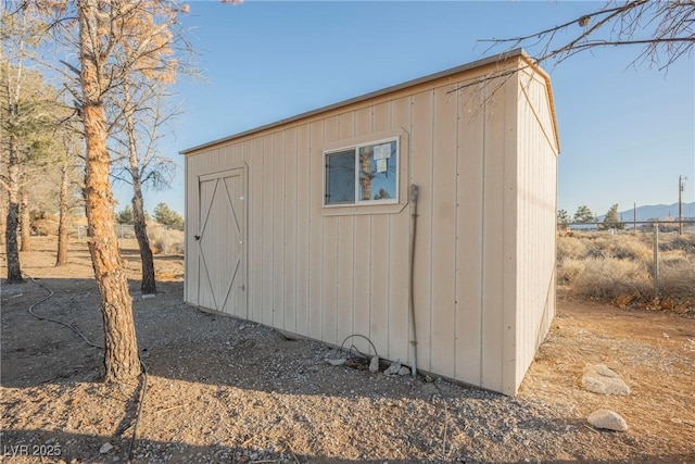 view of outdoor structure