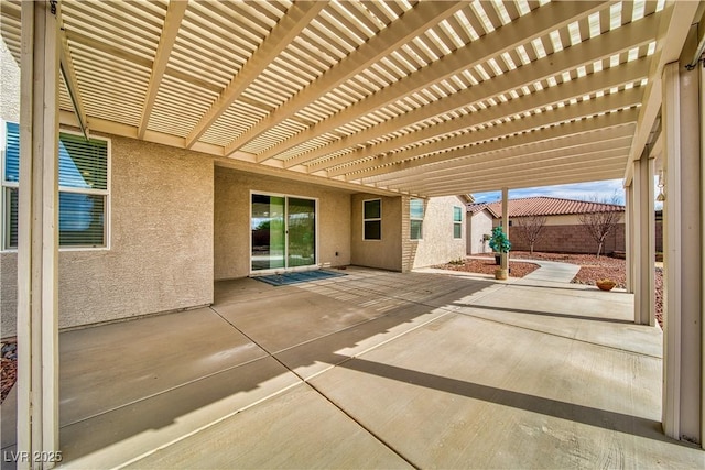 view of patio / terrace with a pergola