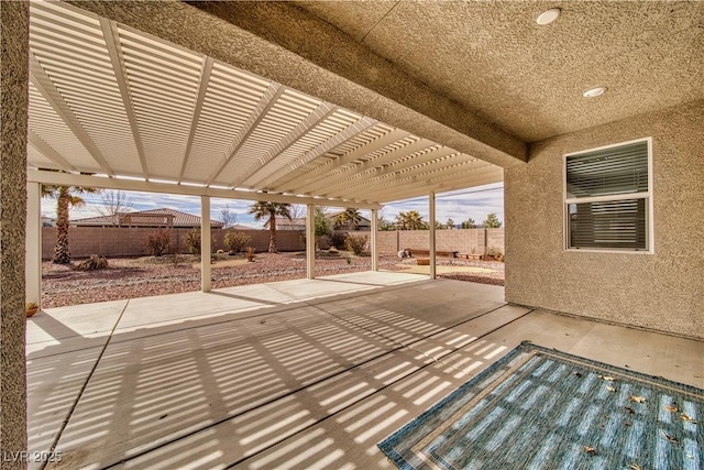 view of patio / terrace with a pergola