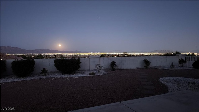 property view of water with a mountain view