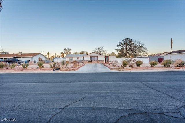 view of ranch-style home