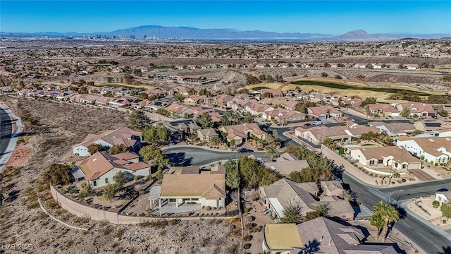 aerial view featuring a mountain view