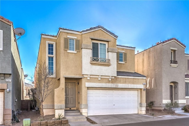 view of front of home featuring a garage