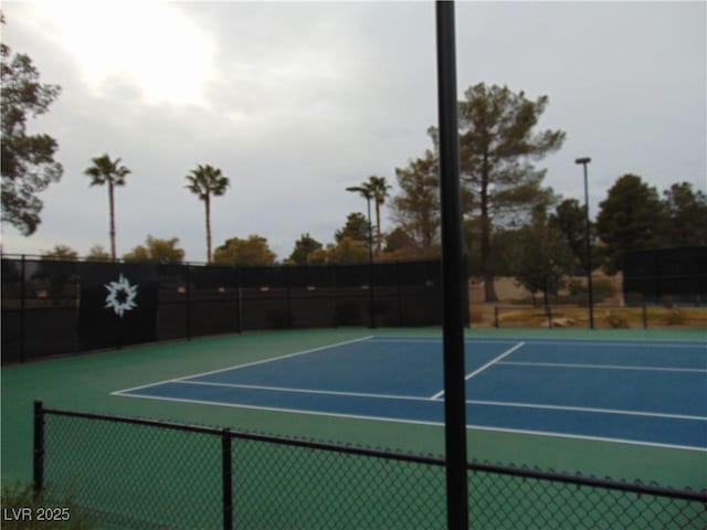 view of sport court