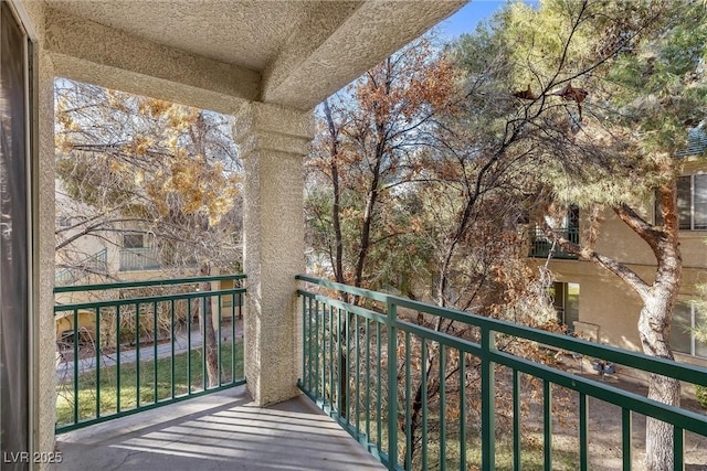 view of balcony