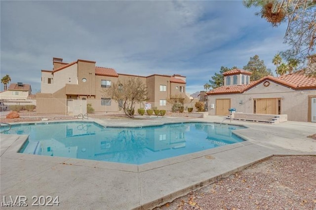 view of pool with a patio area