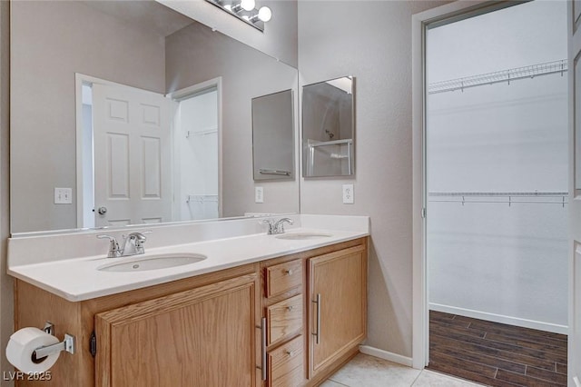 bathroom with vanity