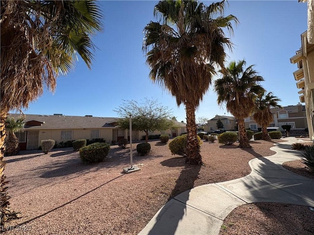 view of yard featuring a residential view